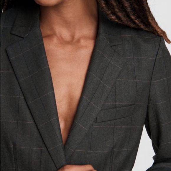 BRAND NEW: Rag & Bone Ames deconstructed check blazer - Picture 2 of 15